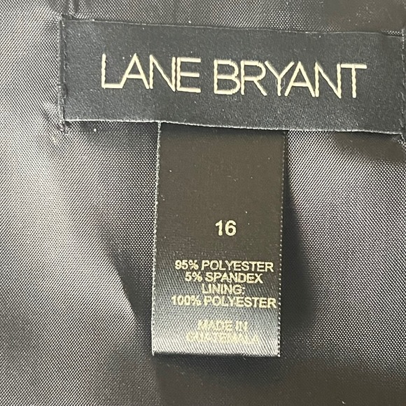 Lane Bryant Black Pinstripe Tailored Vest Plus Size 16 Career Business Casual - Picture 6 of 6